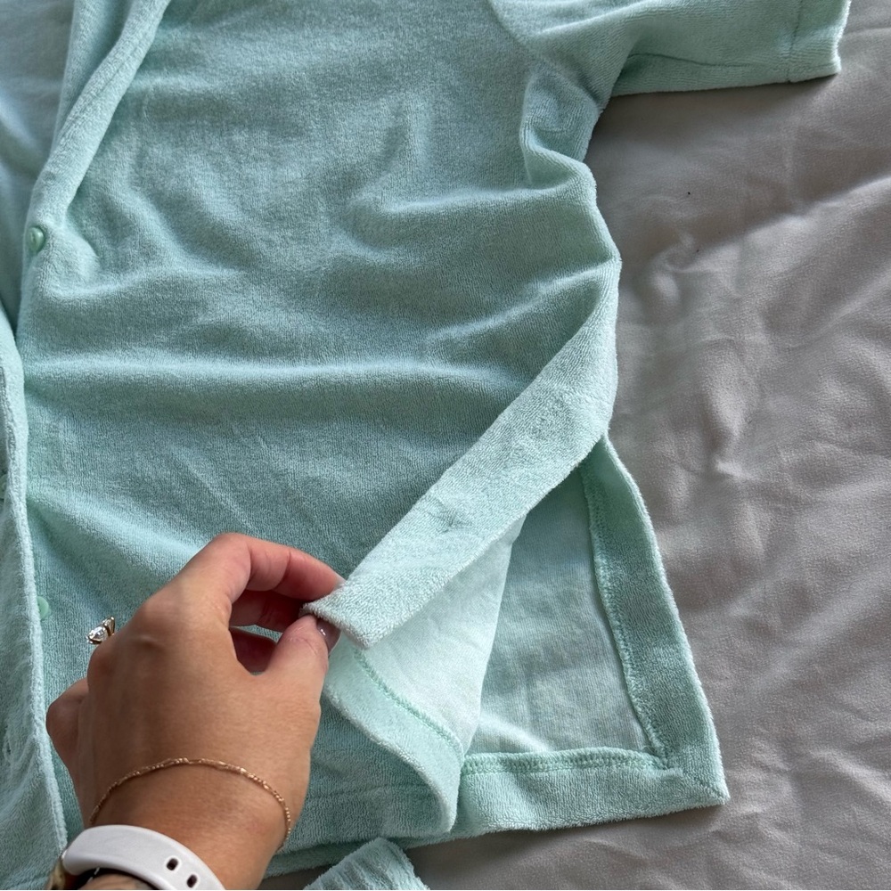 H&M Terry Button Up Oversized Top - Picture 6 of 6